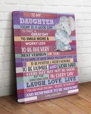 Today Is A Good Day - Elephant Dad To Daughter 11x14 Gallery Wrapped Canvas Prints aos-canvas-pgw-11x14-lifestyle-front-14