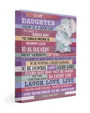 Today Is A Good Day - Elephant Dad To Daughter 11x14 Gallery Wrapped Canvas Prints front