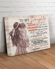 U Are Braver Stronger Smarter Mom To Daughter 14x11 Gallery Wrapped Canvas Prints aos-canvas-pgw-14x11-lifestyle-front-14