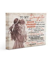 U Are Braver Stronger Smarter Mom To Daughter 14x11 Gallery Wrapped Canvas Prints front