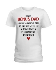 Dear Bonus Dad Ladies T-Shirt tile