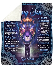 Inside This Blanket There Is Piece Mom To Son Sherpa Fleece Blanket tile