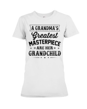 Grandma's Greatest Masterpiece Are Her Grandchilds Premium Fit Ladies Tee tile