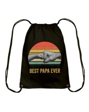 Best Papa Ever Drawstring Bag thumbnail