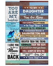 Never Feel That You Are Alone Dad To Daughter Vertical Poster tile
