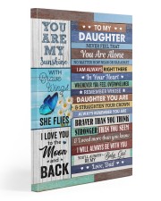 Never Feel That You Are Alone Dad To Daughter Gallery Wrapped Canvas Prints tile