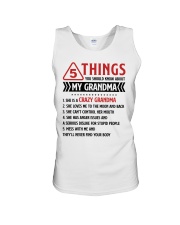 5 Things You Should Know About My Grandma Unisex Tank thumbnail