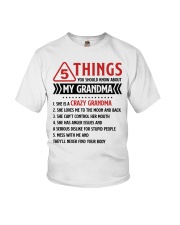 5 Things You Should Know About My Grandma Youth T-Shirt front
