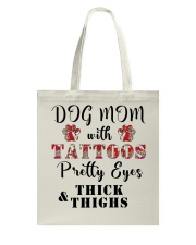 Dog Mom With Tattoos Tote Bag thumbnail