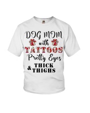 Dog Mom With Tattoos Youth T-Shirt thumbnail