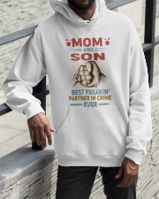 Mom And Son Best Freakin' Partner In Crime Hooded Sweatshirt apparel-hooded-sweatshirt-lifestyle-front-11
