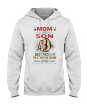 Mom And Son Best Freakin' Partner In Crime Hooded Sweatshirt front