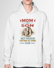 Mom And Son Best Freakin' Partner In Crime Hooded Sweatshirt garment-hooded-sweatshirt-front-04