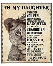 Daughter Lion Remember Straighten Your Crown Fleece Blanket - 50" x 60" front