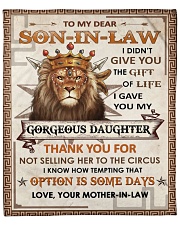 I Didn't Give U The Gift - Lion To Son-In-Law Fleece Blanket - 50" x 60" front