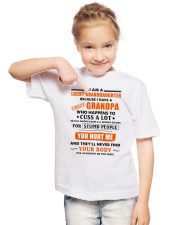 I Am Lucky Granddaughter Youth T-Shirt lifestyle-youth-tshirt-front-2