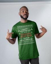 Happy Christmas Day To My Amazing Step-dad Classic T-Shirt apparel-classic-tshirt-lifestyle-front-32