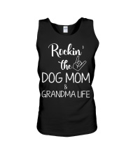 Rockin' the dog mom and grandma life Unisex Tank thumbnail