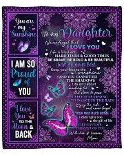 Never Forget That I Love U Mom To Daughter Fleece Blanket - 50" x 60" front