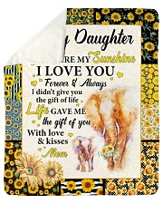 Elephant-U R My Sunshine I Love U-Mom-To-Daughter Sherpa Fleece Blanket tile