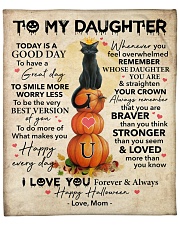 Halloween Today Is A Good Day Mom To Daughter Fleece Blanket - 50" x 60" front