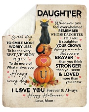 Halloween Today Is A Good Day Mom To Daughter Sherpa Fleece Blanket tile