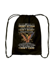I am a grumpy veteran Drawstring Bag tile