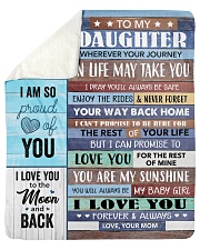 You Are My Sunshine Mom To Daughter Sherpa Fleece Blanket tile
