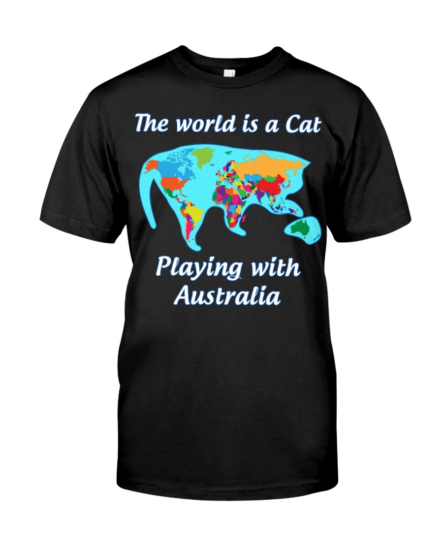 Cat World Map Classic T-Shirt