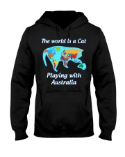 Cat World Map Hooded Sweatshirt thumbnail