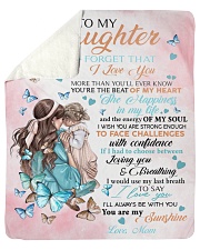 Never Forget That I Love You Mom To Daughter Sherpa Fleece Blanket tile