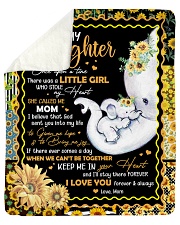 Elephant- Once upon a time Mom-To-Daughter Sherpa Fleece Blanket tile