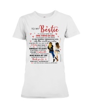 Bestie Thanks For Being Such An Inspiration Premium Fit Ladies Tee tile