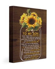 Never Forget That I Love U Mom To Son 11x14 Gallery Wrapped Canvas Prints front