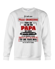 Je Suis Une Fille Chanceuse Que J'ai Un Fou Papa Crewneck Sweatshirt thumbnail