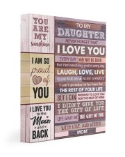 Never Forget That I Love You - Mom To Daughter 11x14 Gallery Wrapped Canvas Prints front