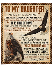 Inside This Blanket There Is Piece Dad To Daughter Fleece Blanket - 50" x 60" front
