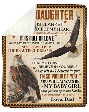Inside This Blanket There Is Piece Dad To Daughter Sherpa Fleece Blanket - 50" x 60" thumbnail
