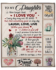 Naver forget that I Love you - Mom to Daughter Fleece Blanket - 50" x 60" front