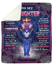 I Closed My Eyes For But A Moment Dad To Daughter Sherpa Fleece Blanket - 50" x 60" thumbnail