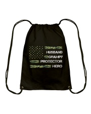 Husband Grampy Protector Hero Drawstring Bag tile