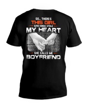 This Girl Who Stole My Heart Calls Me Boyfriend V-Neck T-Shirt tile