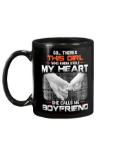 This Girl Who Stole My Heart Calls Me Boyfriend Mug tile