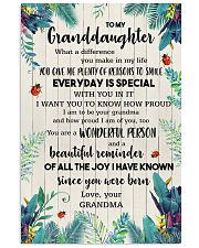 To My Granddaughter 11x17 Poster front