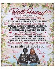 Personalized Friends Are Chosen Family To Bestie Fleece Blanket - 50" x 60" front