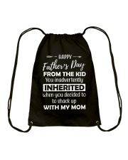 Happy Father's Day From The Kid Drawstring Bag tile