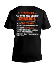 5 Things You Should Know About My Grandpa V-Neck T-Shirt thumbnail