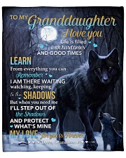 Life Is Filled With Hardtimes-Wolf 2 Granddaughter Fleece Blanket - 50" x 60" front