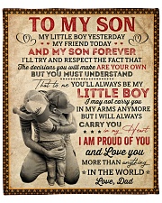 My Little Boy Yesterday Dad To Son Fleece Blanket - 50" x 60" front