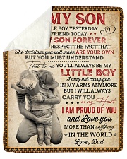My Little Boy Yesterday Dad To Son Sherpa Fleece Blanket - 50" x 60" thumbnail